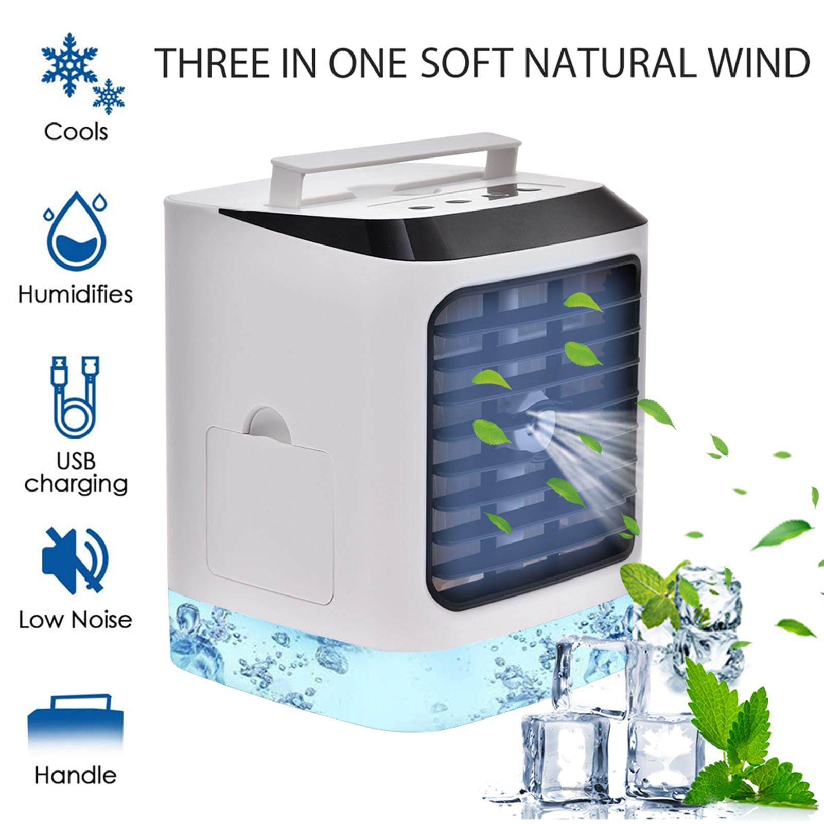 Amazon | 12Vミニエアコン、蒸発ポータブルクーラーファンパーソナル